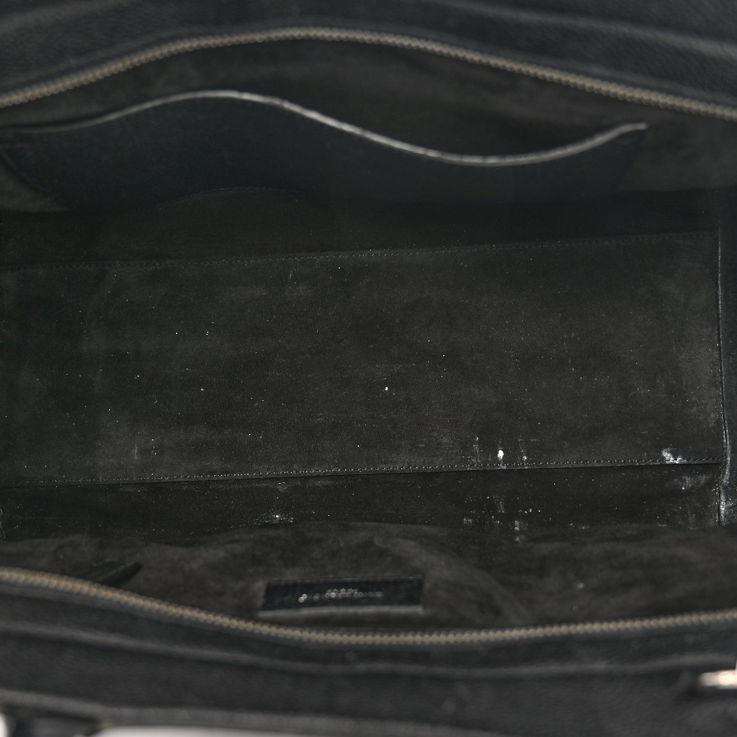 Saint Laurent Grained Calfskin Small Cabas Rive Gauche Black 5 of 12