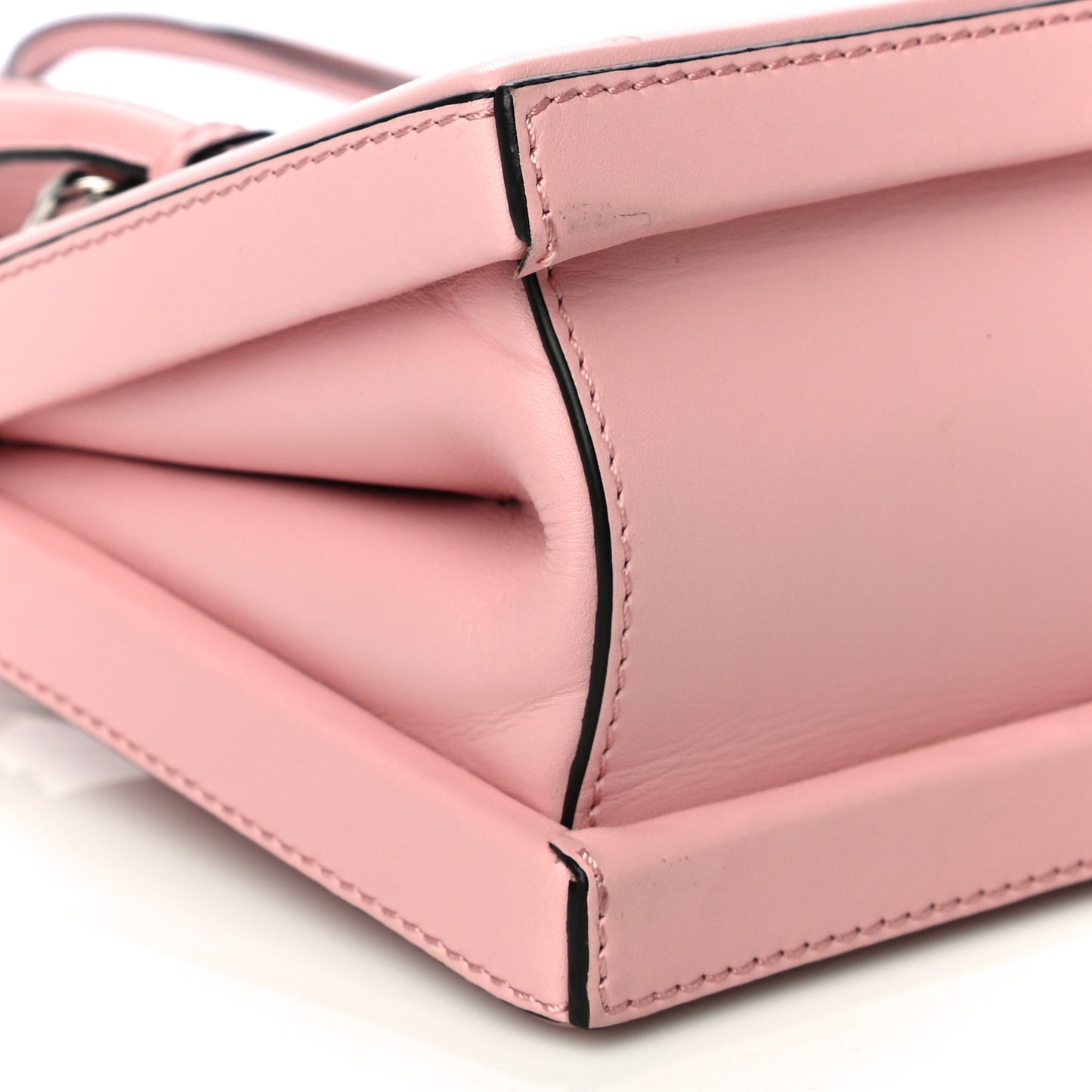 Calfskin Small Postal Bag Pastel Pink