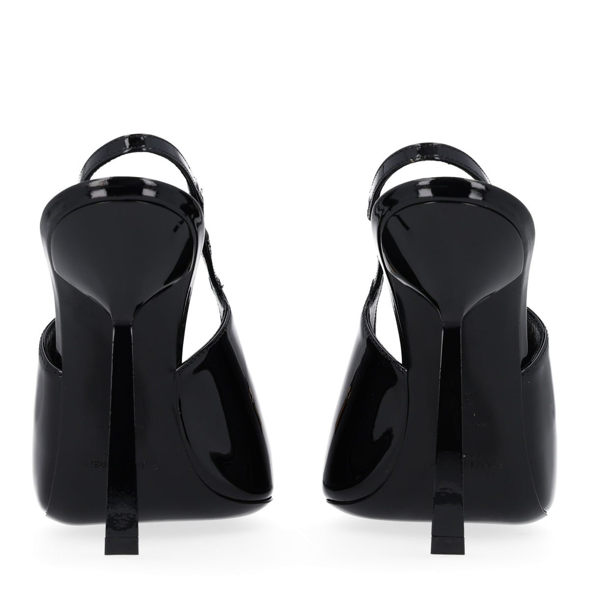 Saint Laurent Vernice Grupy Madame 115mm Slingback Pumps 37 Black 6 of 11
