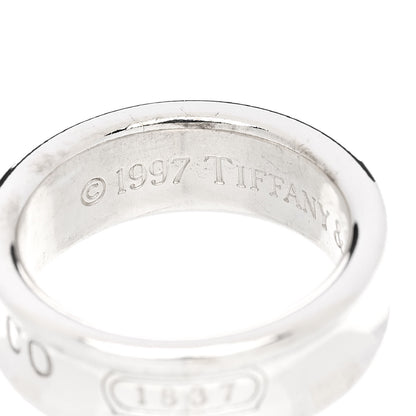 Tiffany Sterling Silver 1837 Band Ring 52 6 4 of 5