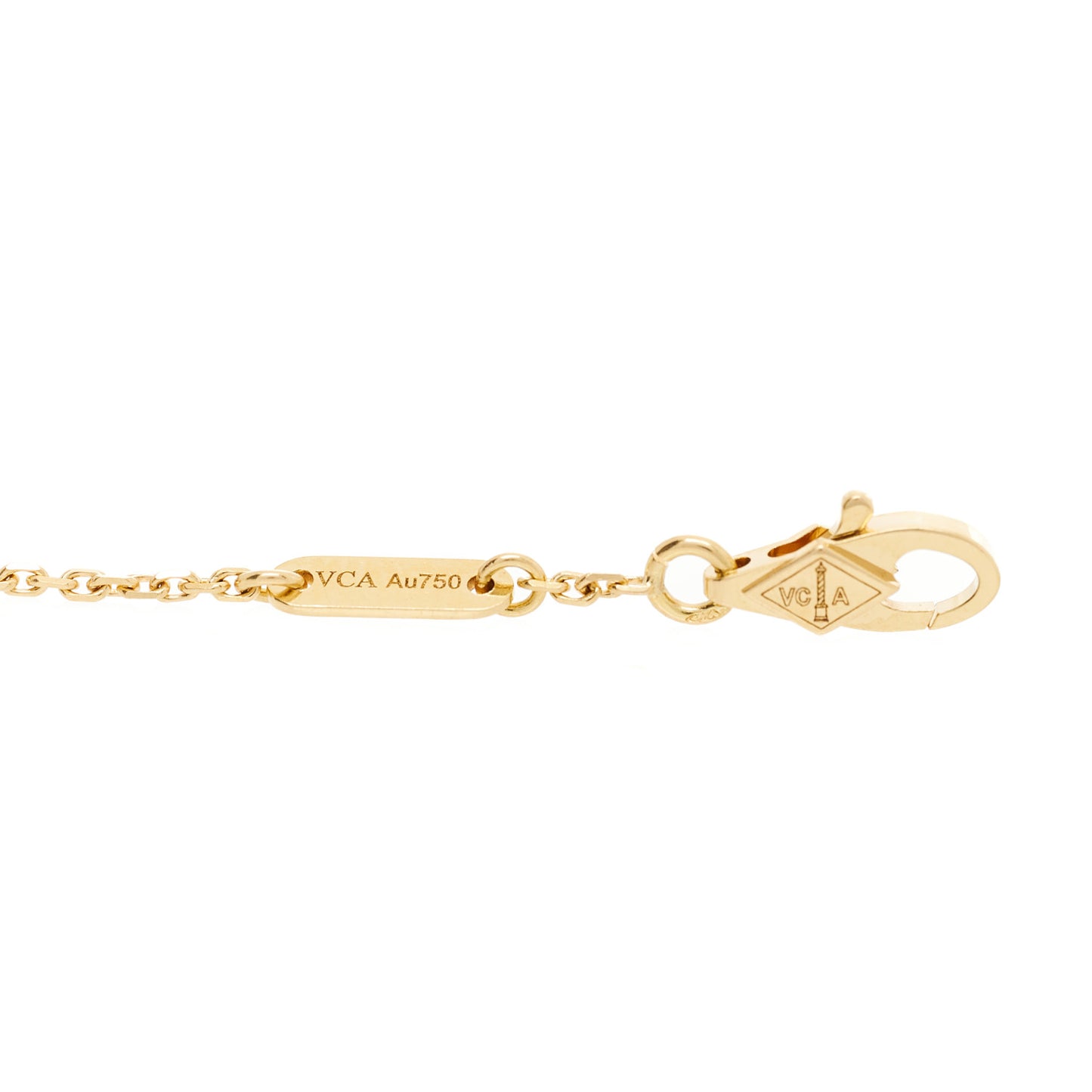 18K Yellow Gold Mother of Pearl Sweet Alhambra Bracelet