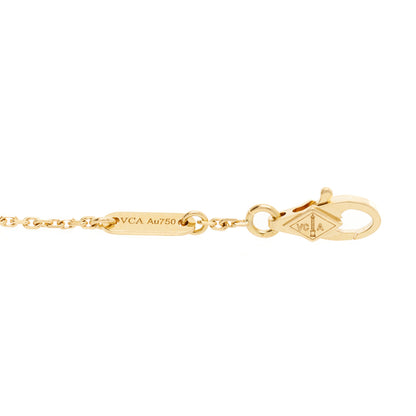 Van Cleef & Arpels 18K Yellow Gold Mother of Pearl Sweet Alhambra Bracelet 3 of 5