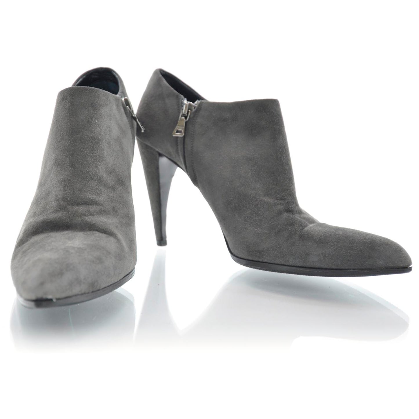 Suede Ankle Boots 37 Grey