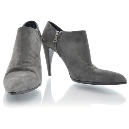 Prada Suede Ankle Boots 37 Grey 1 of 8