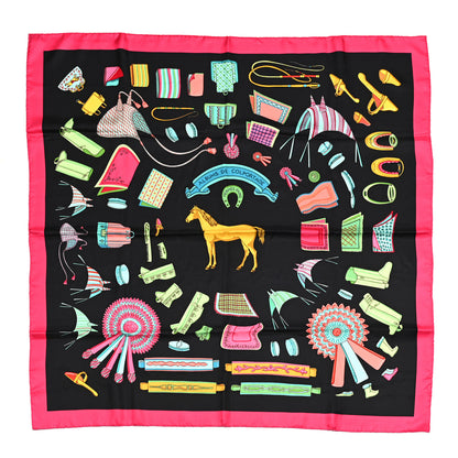 Hermes Silk Albums de Colportage Scarf 90 1 of 5
