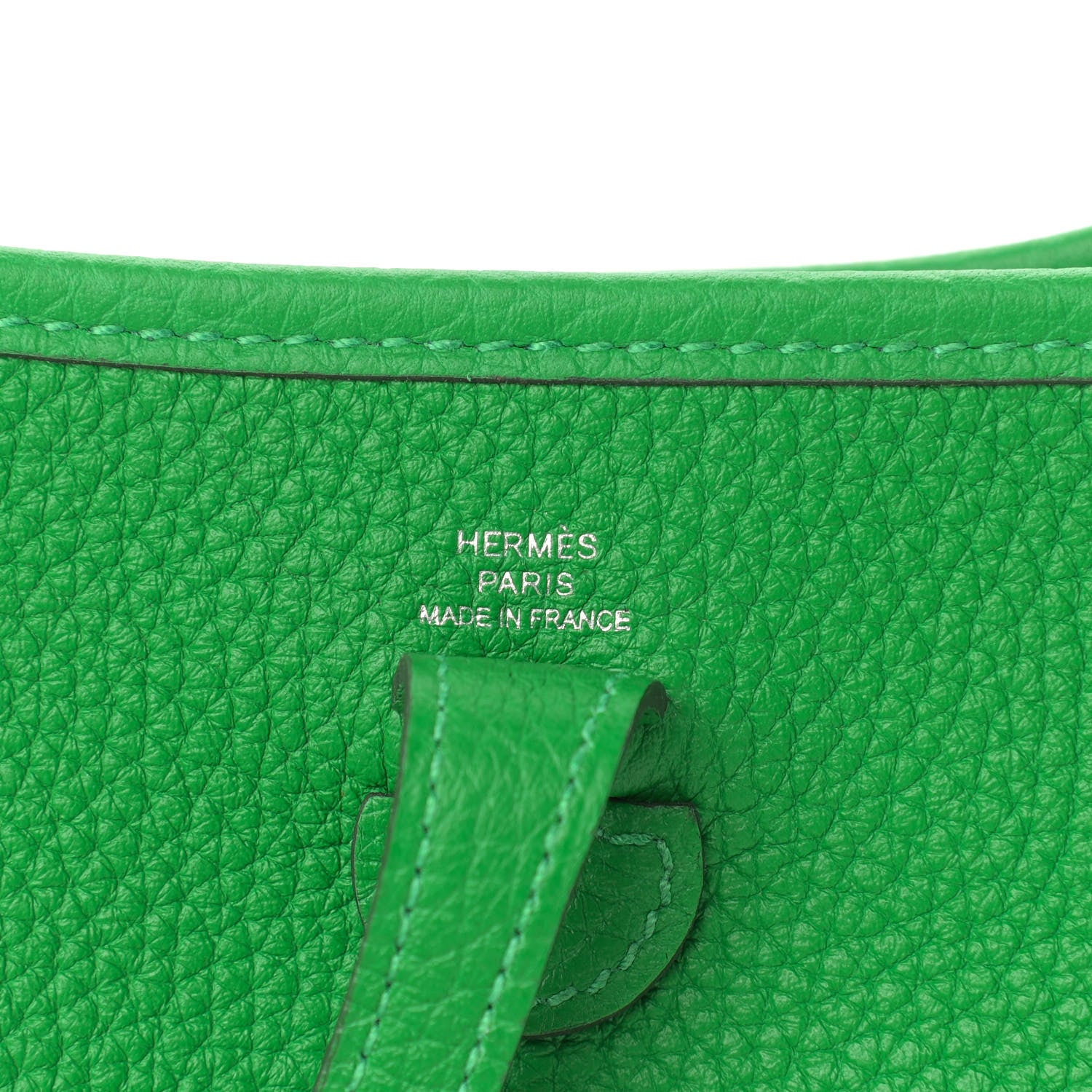 Hermes Taurillon Clemence Allegro Evelyne TPM Bamboo 6 of 9