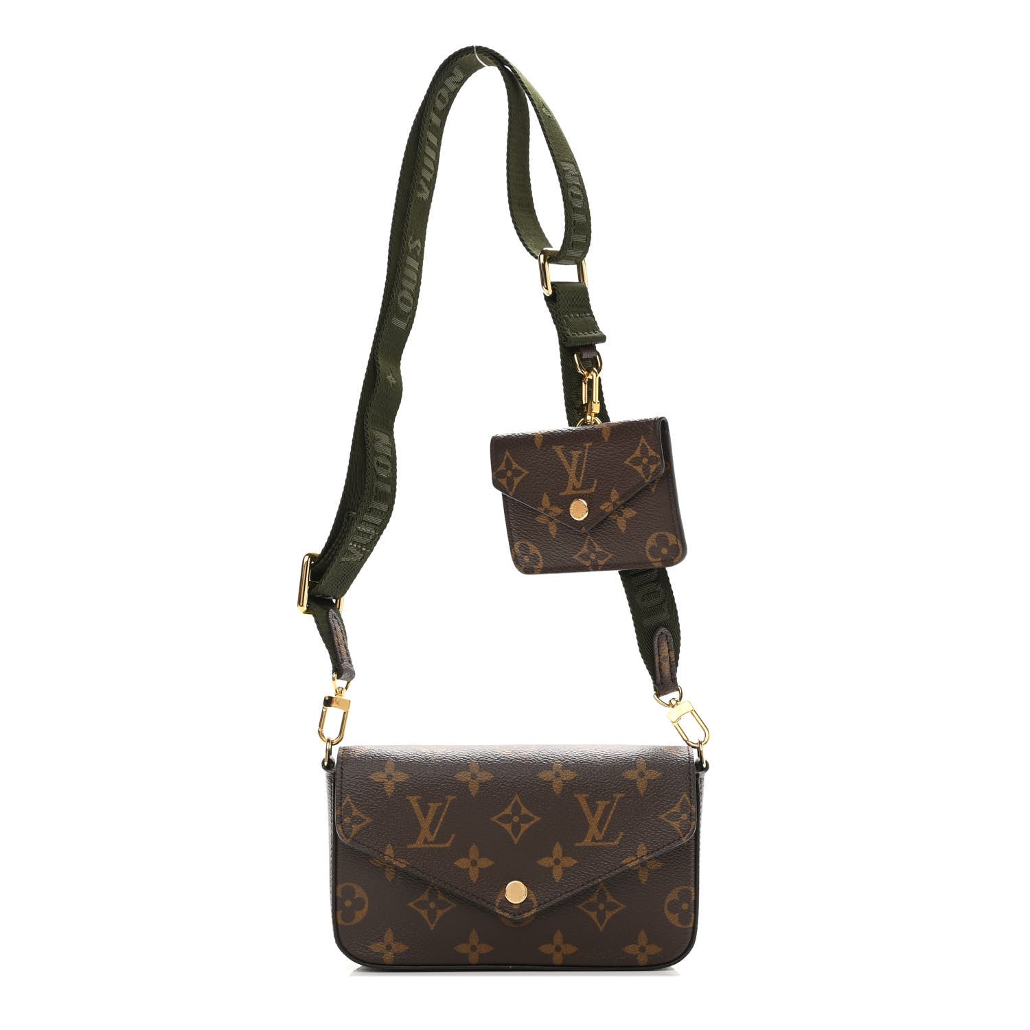 Louis Vuitton Monogram Felicie Strap & Go Kaki 1 of 21