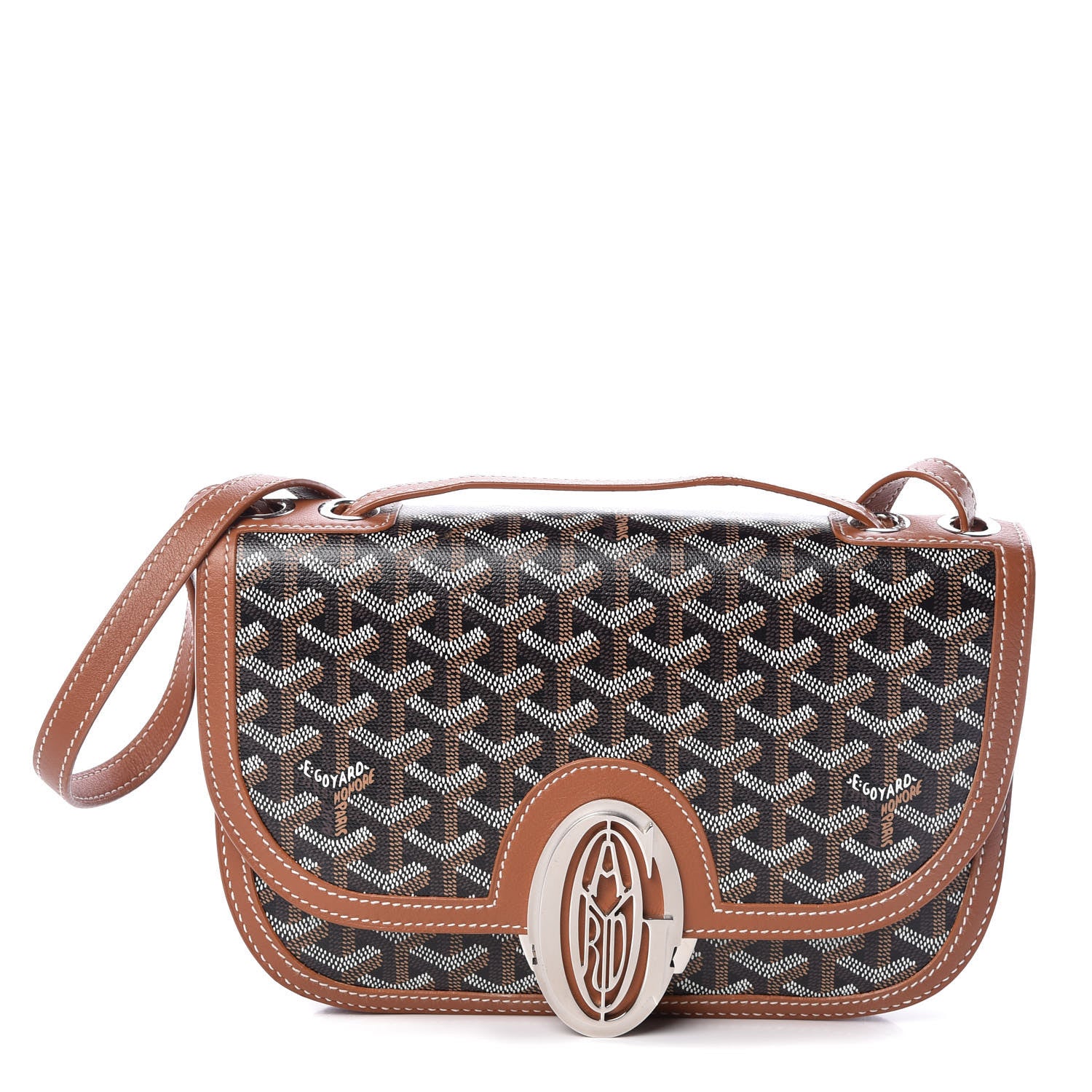 Goyard Goyardine 233 PM Shoulder Bag Black Gold 1 of 11