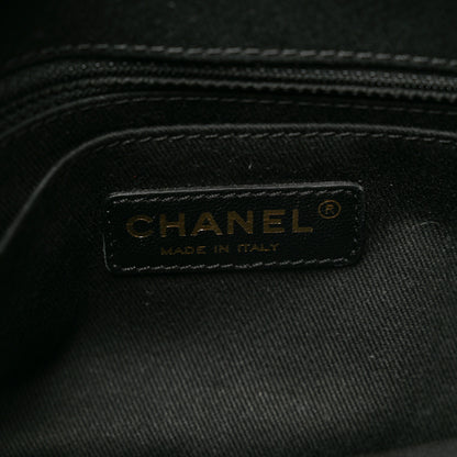 Chanel Caviar Quilted Coco Pleats Clutch Black 6 of 8