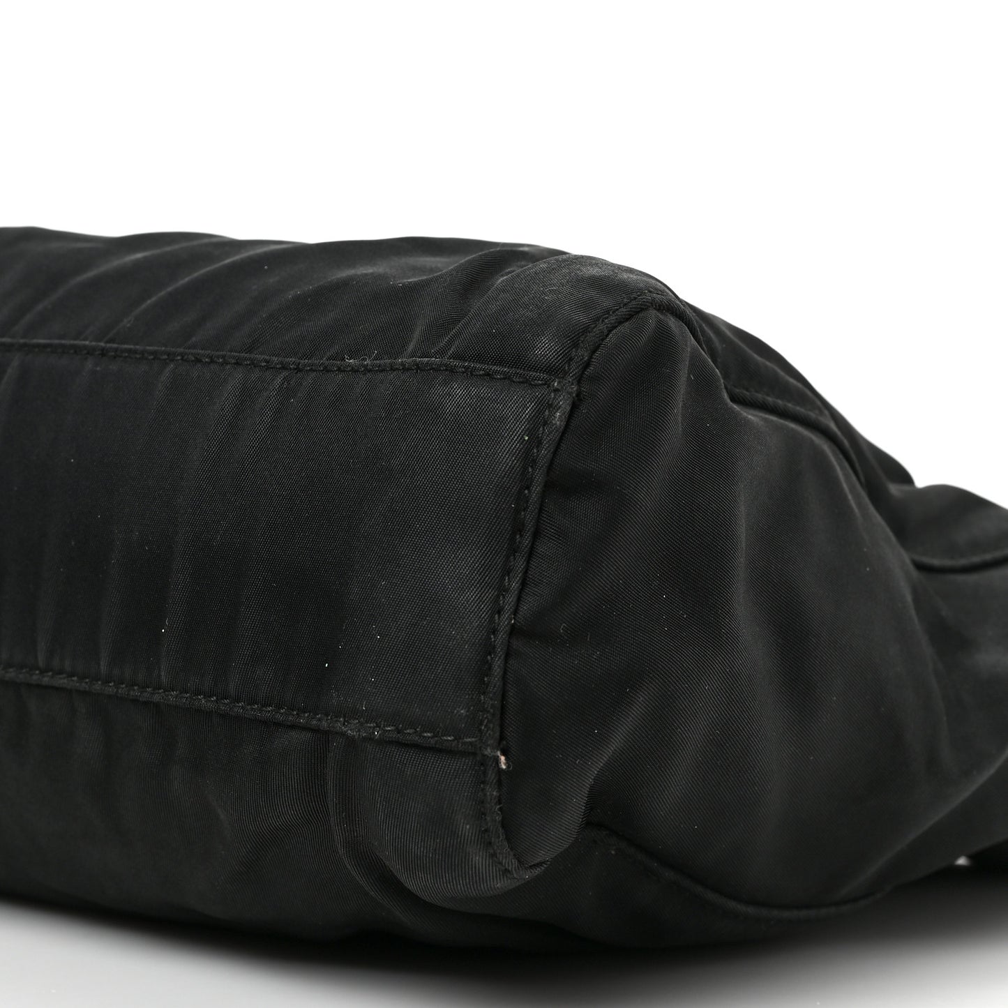 Tessuto Nylon Chain Shoulder Bag Black