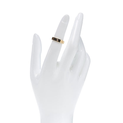 Cartier 18K Yellow Gold Diamond 4mm LOVE Wedding Band Ring 49 4.75 2 of 6