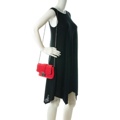 Christian Dior Calfskin Cannage New Lock Pouch Geranium 2 of 8
