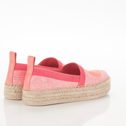 Louis Vuitton Canvas Blue Shore Espadrille Flats 37.5 Corail 4 of 7