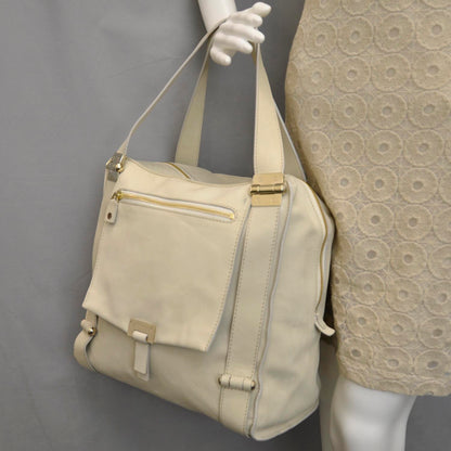 Jimmy Choo Cashmere Calfskin Large Parker Tote White 2 of 11
