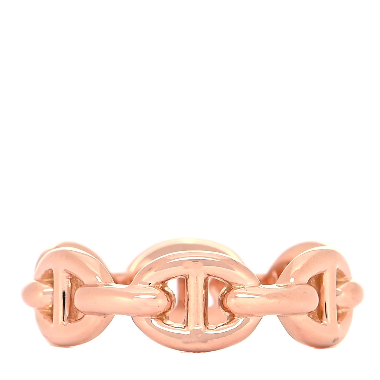 18K Rose Gold PM Chaine D'Ancre Enchainee Ring 50 5.25