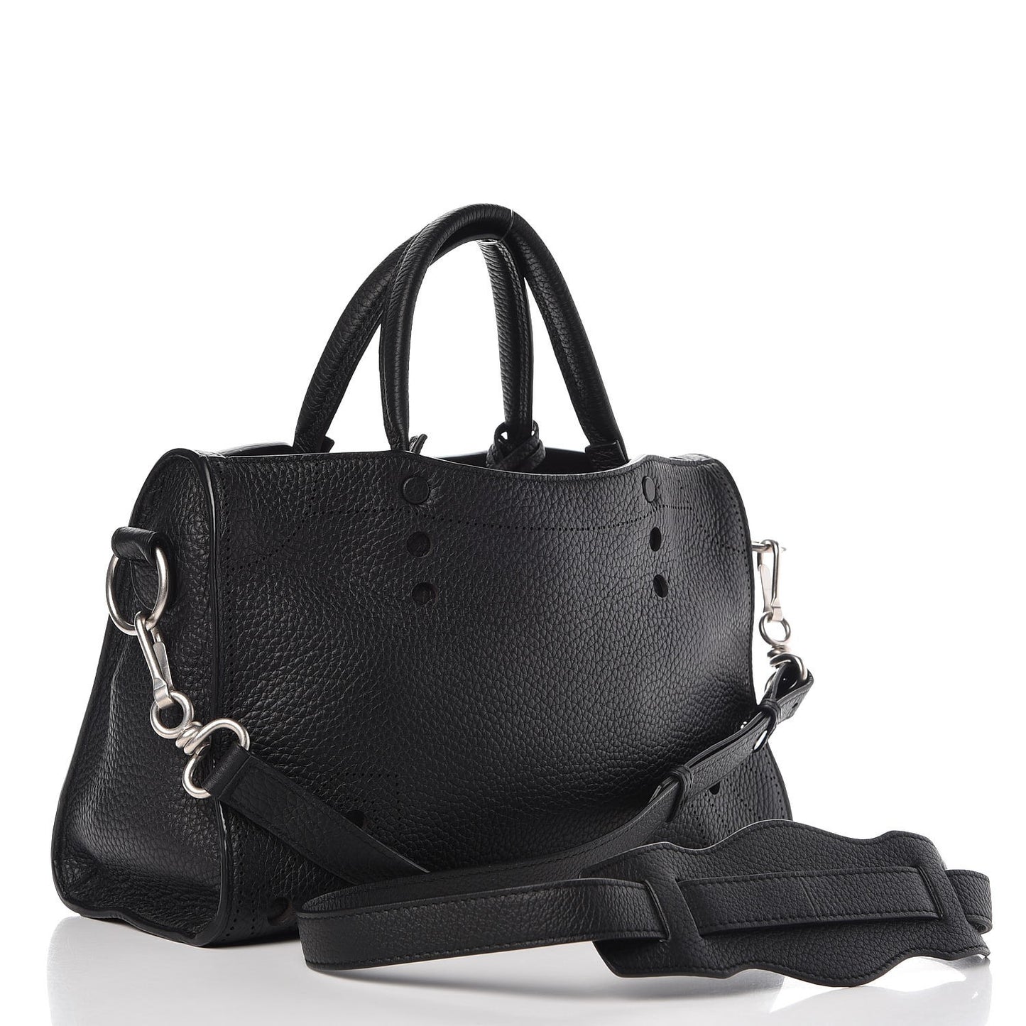 Veau Grana Perforated Blackout Hardware S City Black
