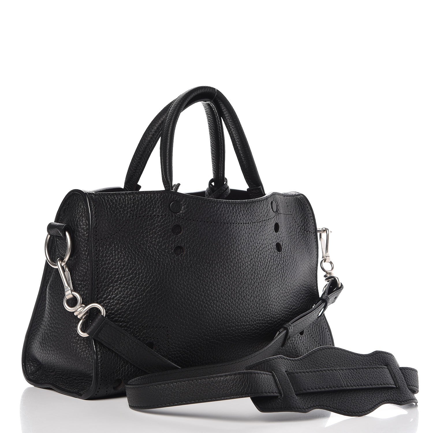 Balenciaga Veau Grana Perforated Blackout Hardware S City Black 3 of 7