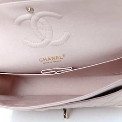 Chanel Lambskin Quilted Medium Double Flap Light Pink 4 of 4