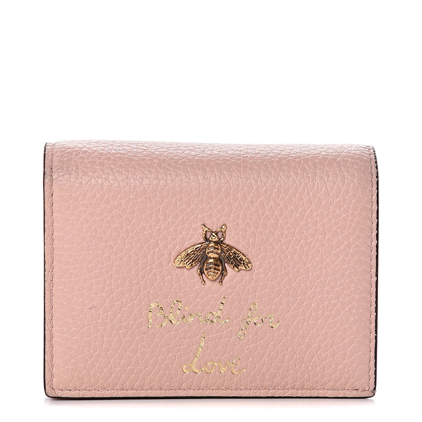 Cellarius Calfskin Blind for Love Animalier Card Case Perfect Pink