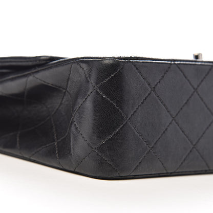 Chanel Lambskin Quilted Medium Double Flap Black 14 of 16