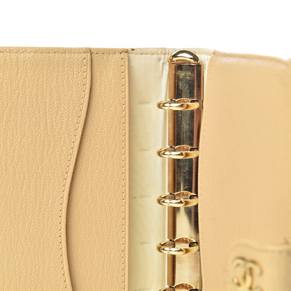 Chanel Goatskin Small Ring Agenda Planner Beige 9 of 17