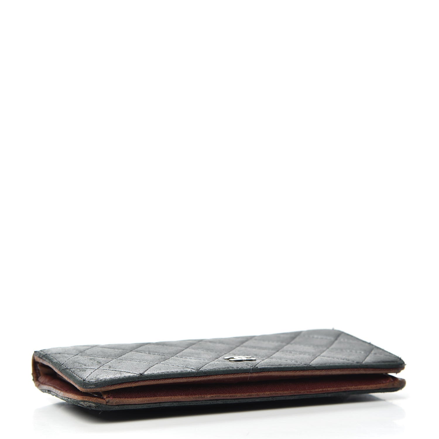 Chanel Lambskin Quilted Yen Wallet Black 4 of 6