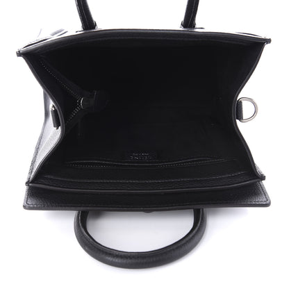 Celine Drummed Calfskin Nano Luggage Black 5 of 9