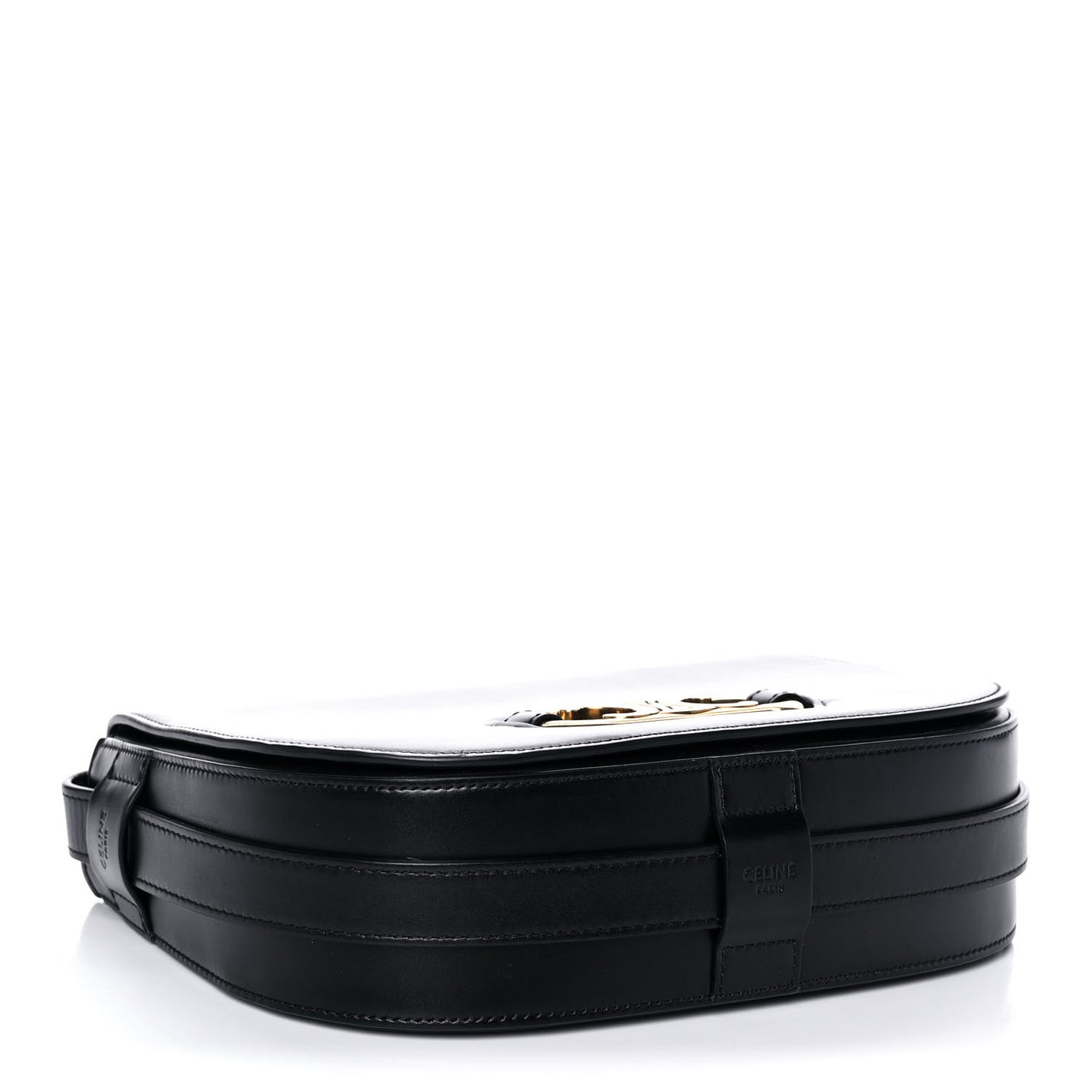 Shiny Calfskin Medium Maillon Triomphe Black