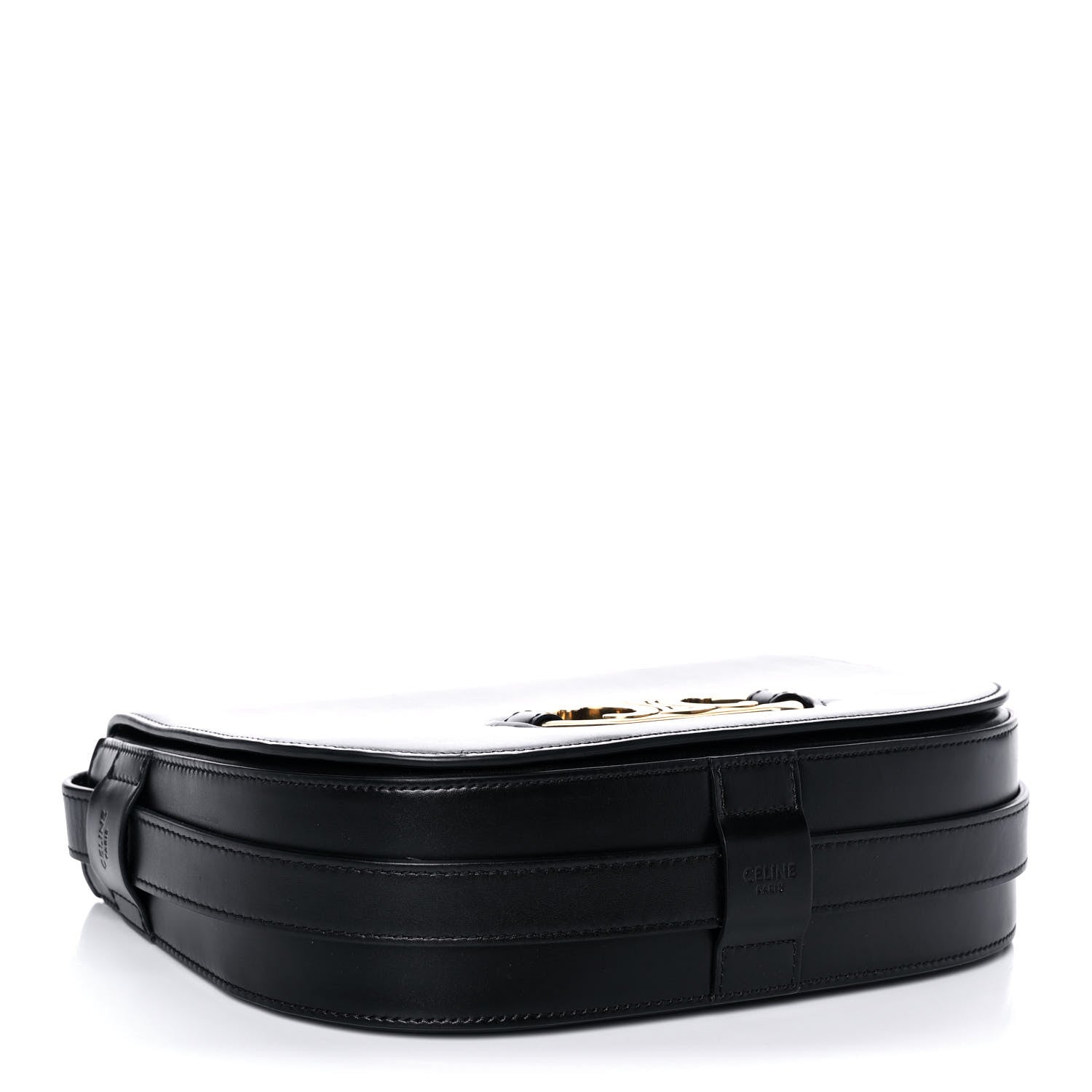 Celine Shiny Calfskin Medium Maillon Triomphe Black 4 of 16