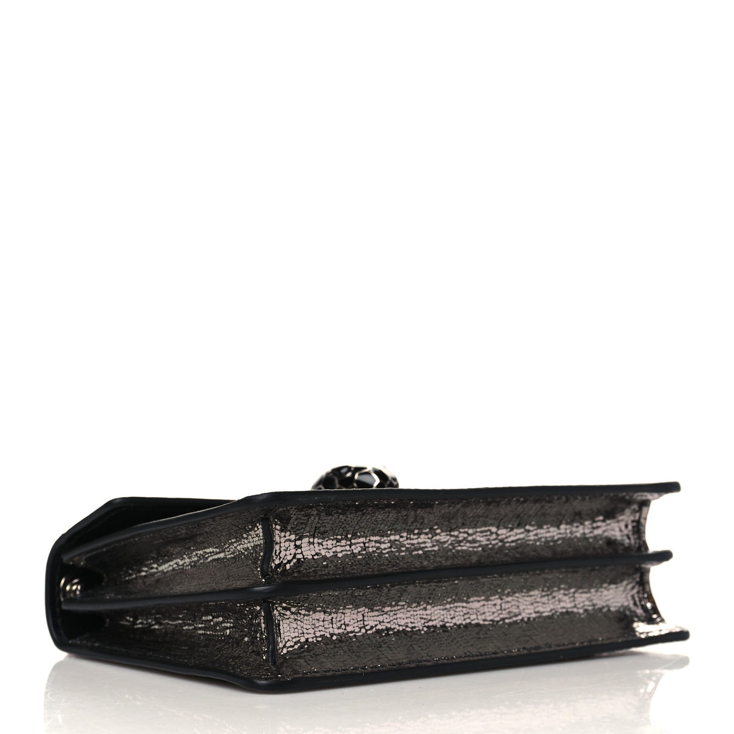 Bulgari Serpenti Forever Metallic Nightbird Calfskin Mini Crossbody Anthracite 3 of 5