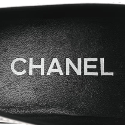 Chanel Calfskin CC Platform Loafers 38 Black 9 of 12