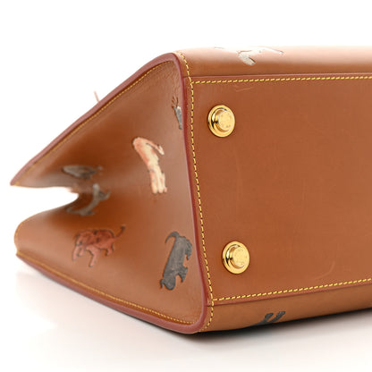 Louis Vuitton Calfskin Catogram City Steamer MM Chataigne 13 of 14