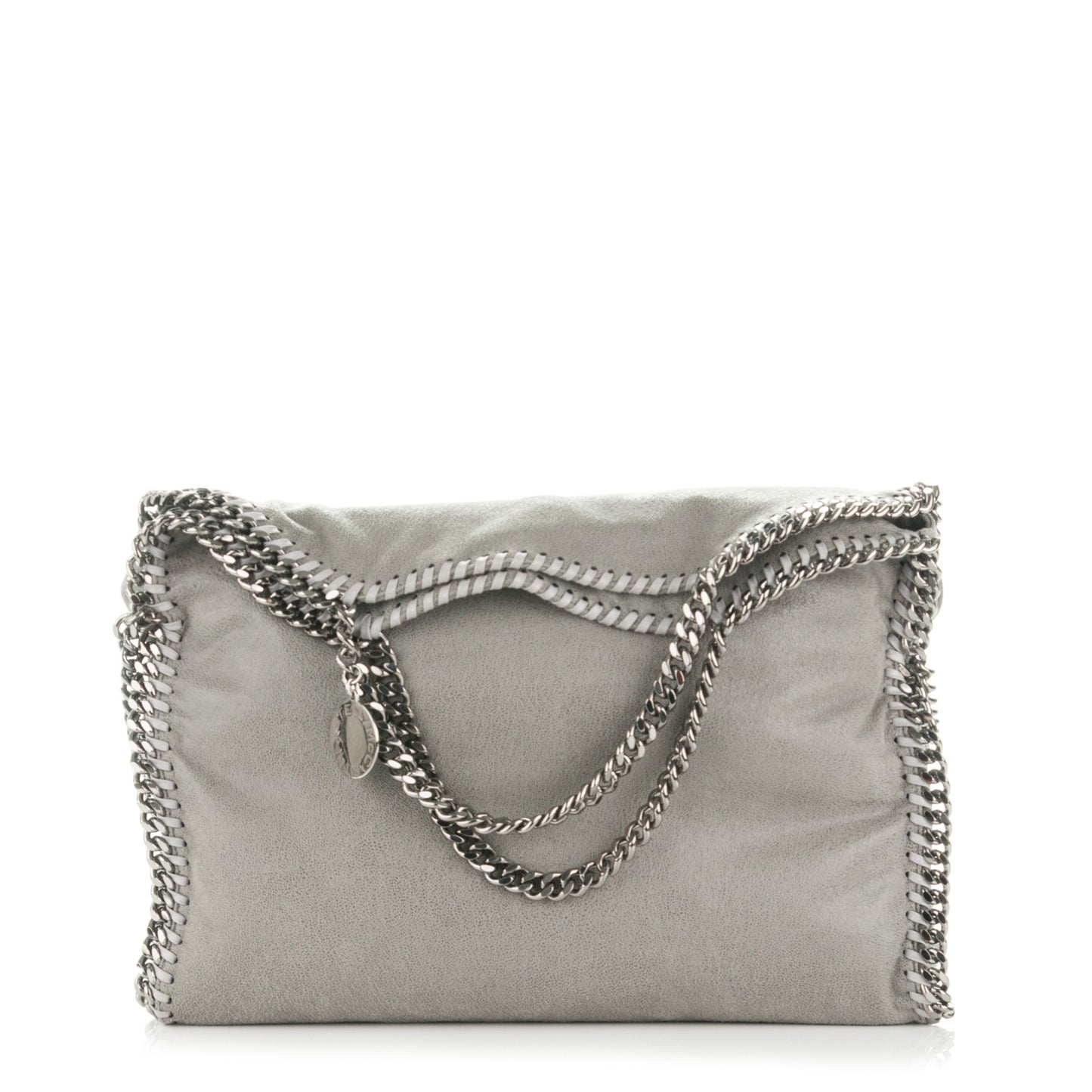 Shaggy Deer Falabella Fold Over Tote Grey