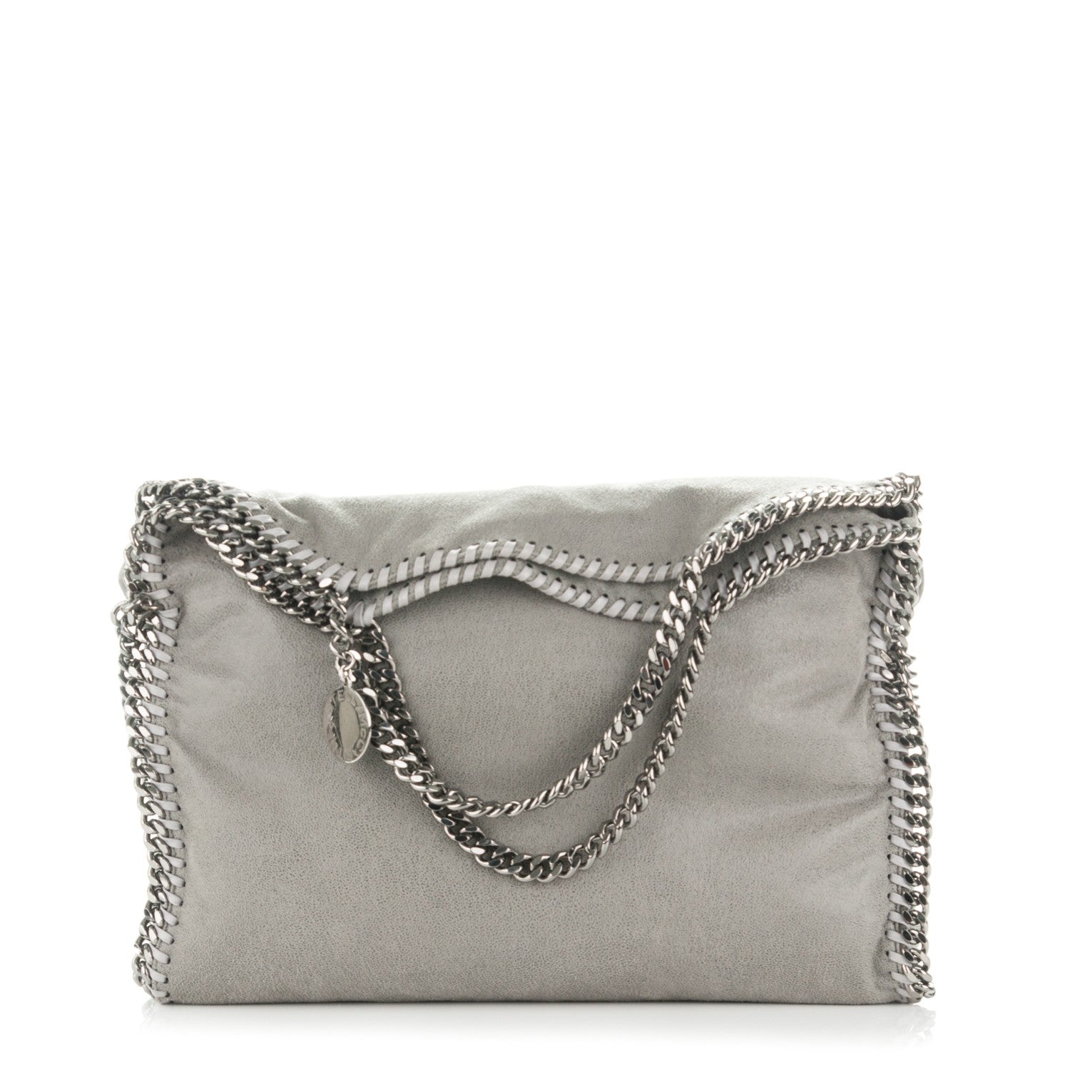 Stella McCartney Shaggy Deer Falabella Fold Over Tote Grey 1 of 9