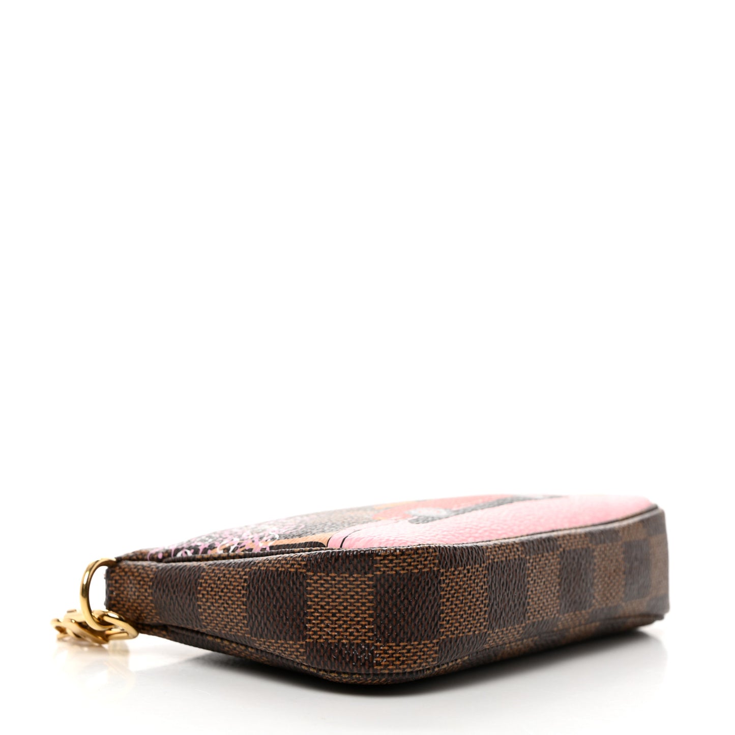 Damier Ebene 2019 Christmas Animation Mini Pochette Accessories Red