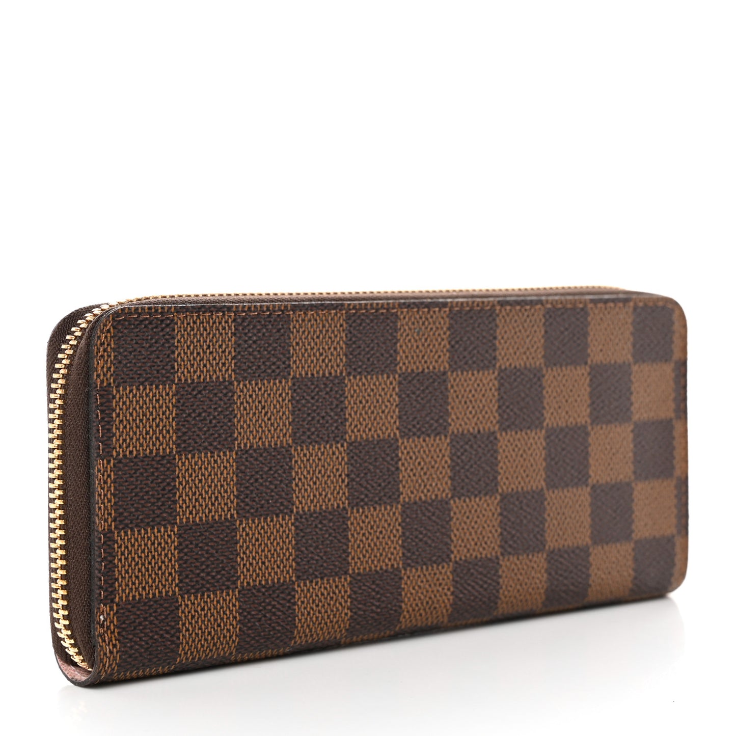 Damier Ebene Clemence Wallet Rose Ballerine