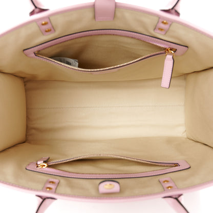 Versace Jacquard Canvas Large Allover Medusa Tote Baby Pink Beige 4 of 10