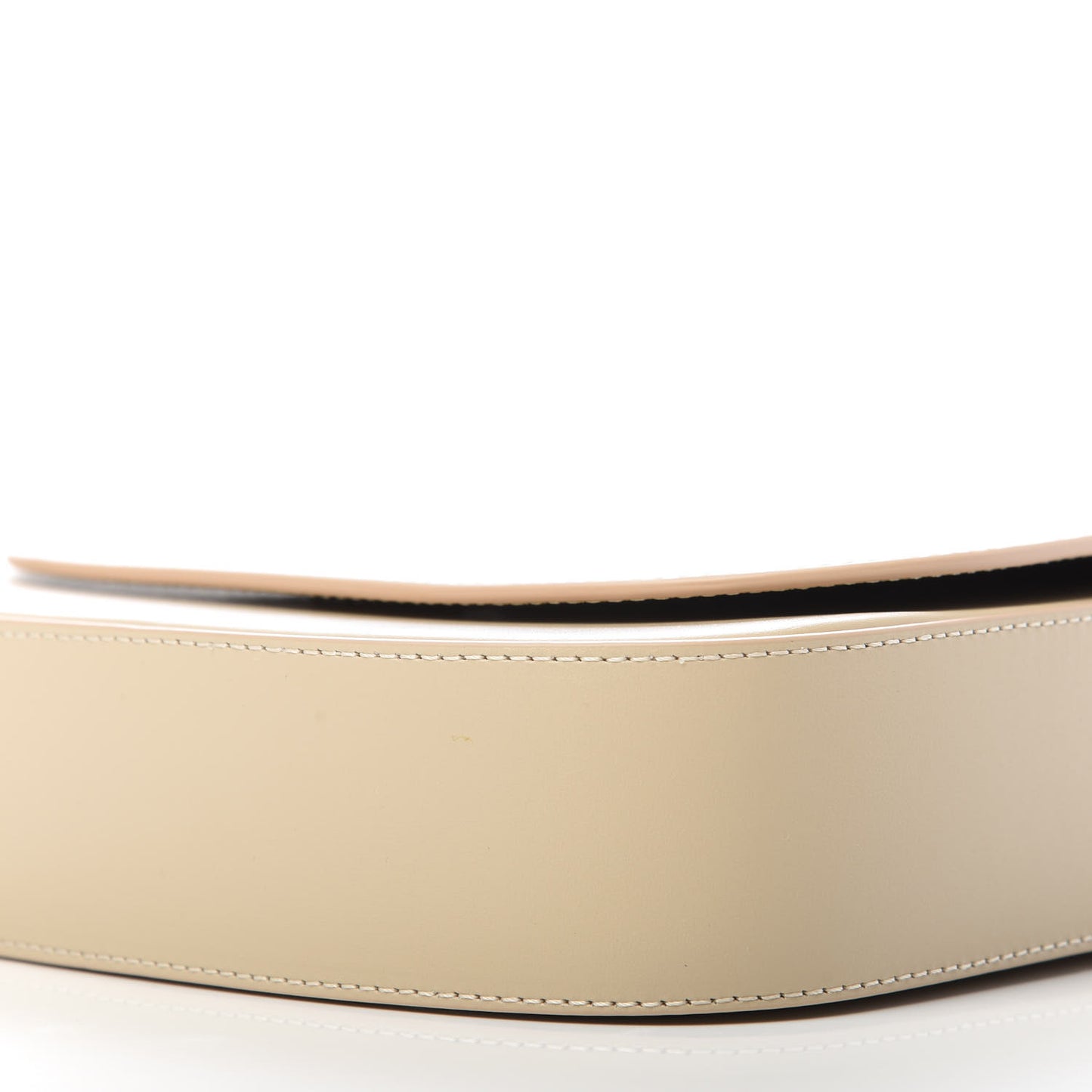 Calfskin Flap Crossbody Bag Creme