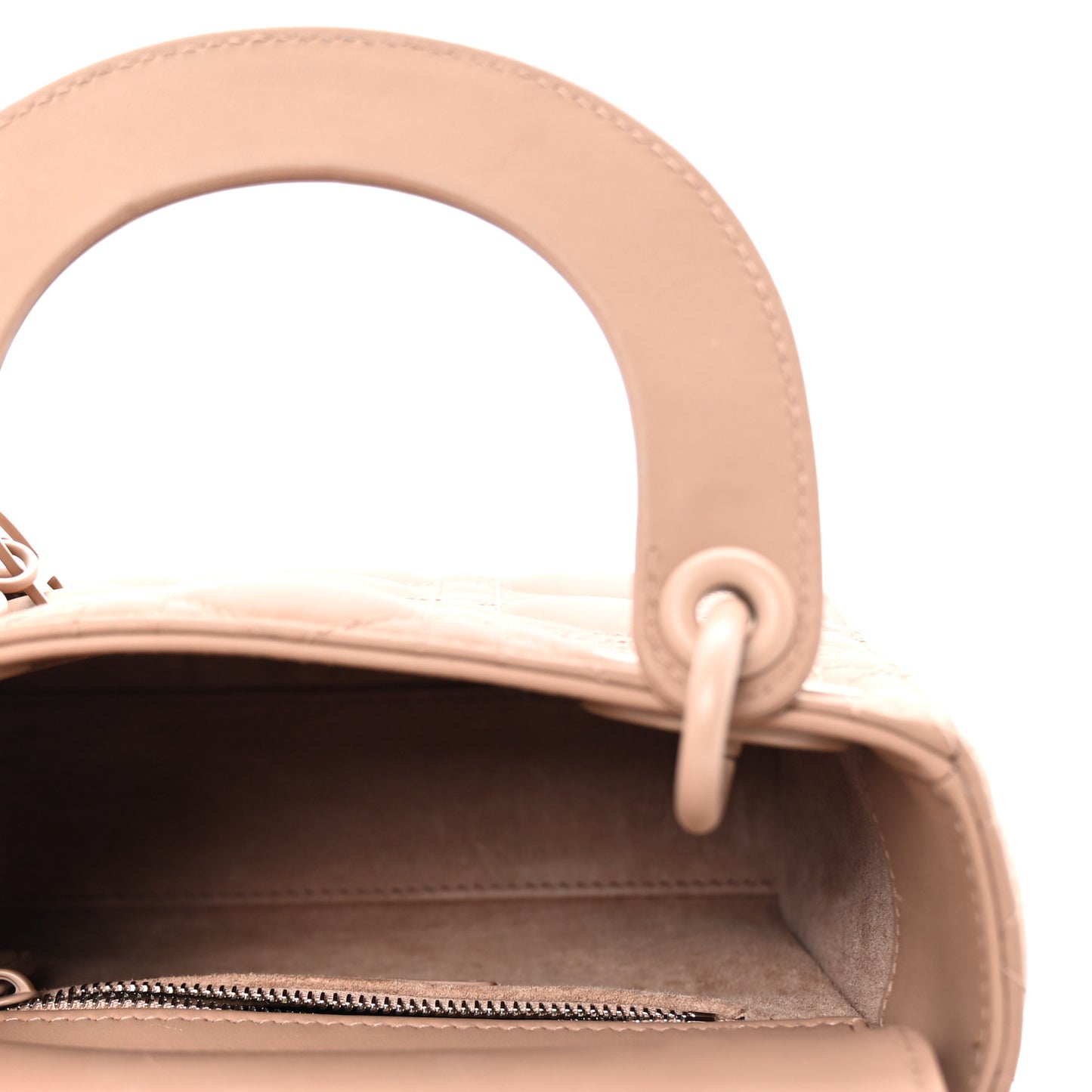 Ultra Matte Calfskin Cannage Mini Lady Dior Fard