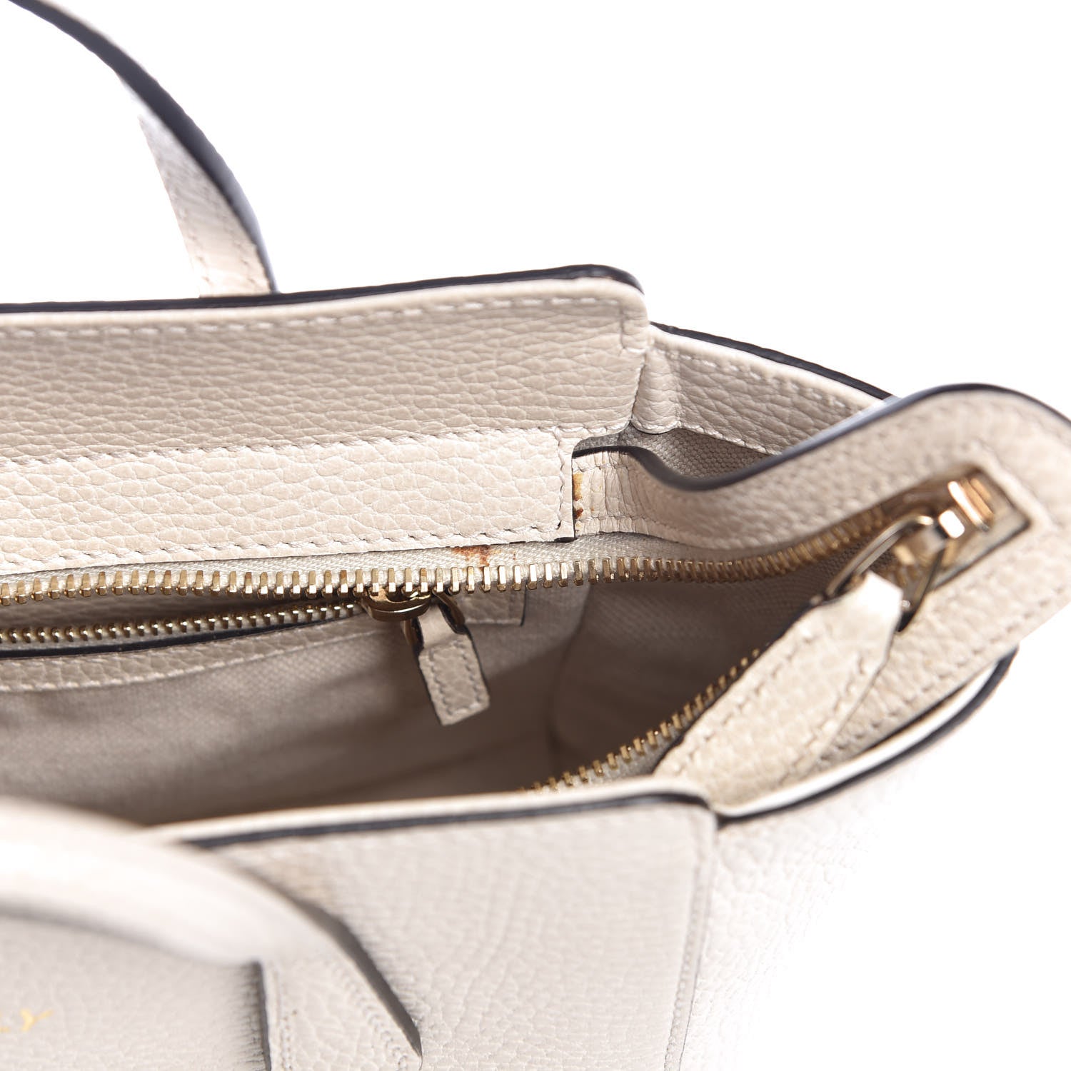 Gucci Dollar Calfskin Mini Swing Top Handle Bag Mystic White 5 of 6