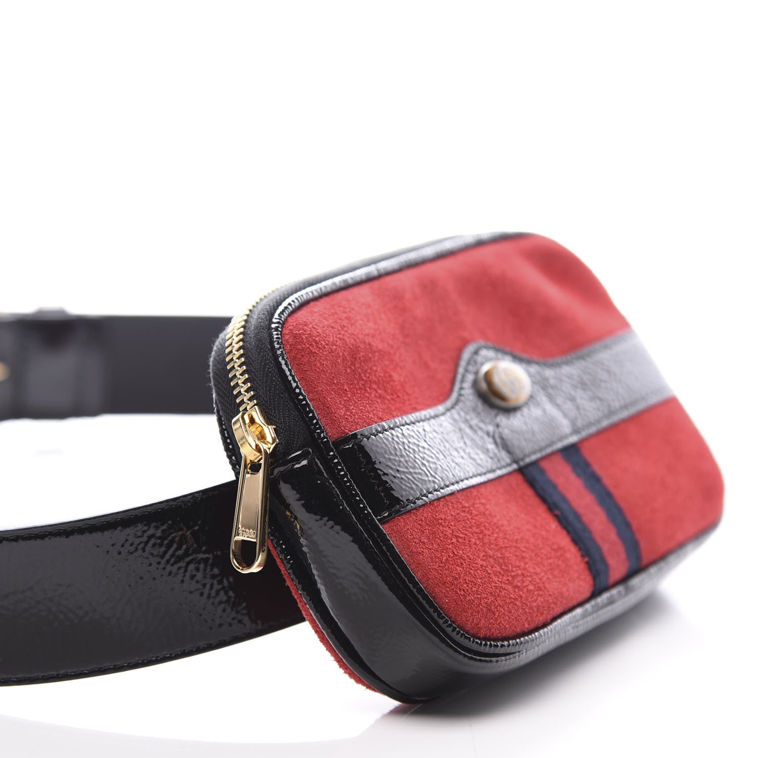 Gucci Suede Patent Ophidia Belted iPhone Case 85 34 Hibiscus Red 7 of 11