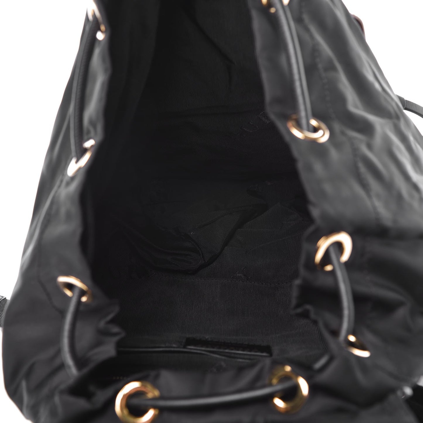Nylon Large Rucksack Backpack Black