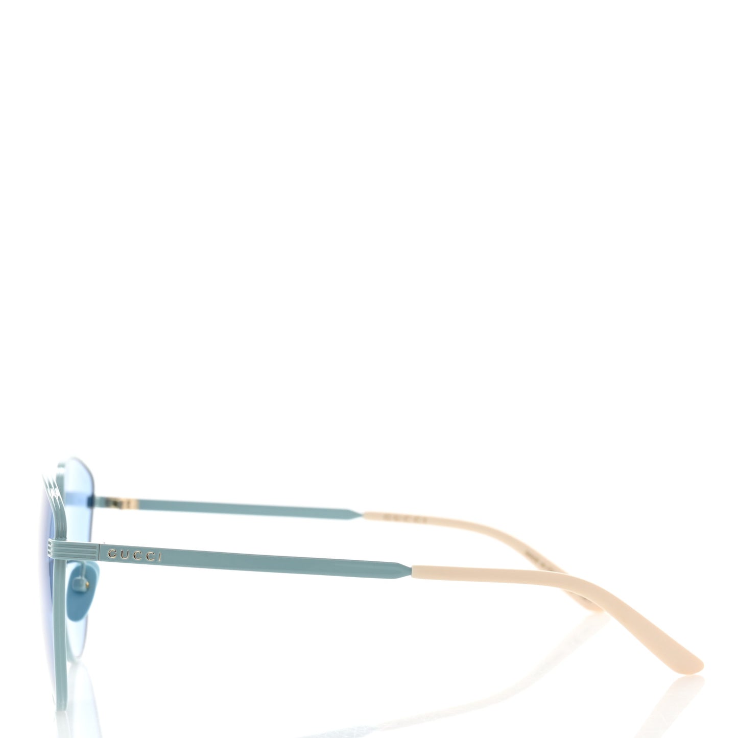 Metal Cat Eye GG0807SA Sunglasses Pale Blue