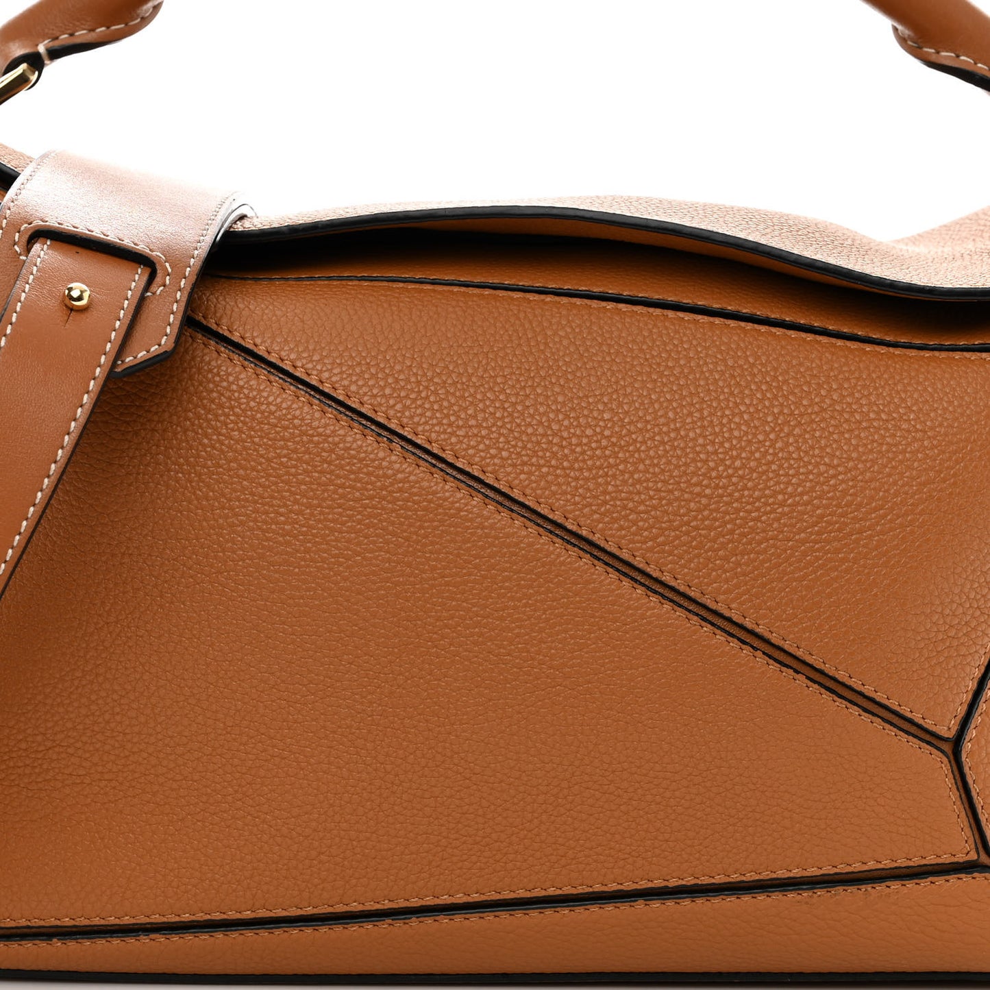 Calfskin Medium Puzzle Bag Tan