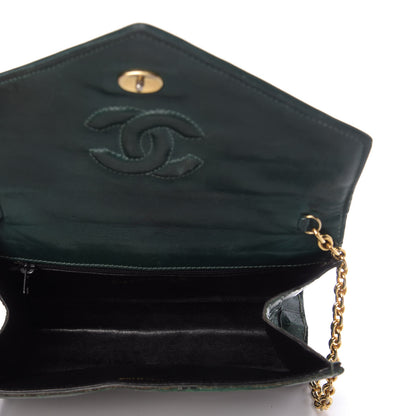 Chanel Alligator Tassel Envelope Flap Green 5 of 13