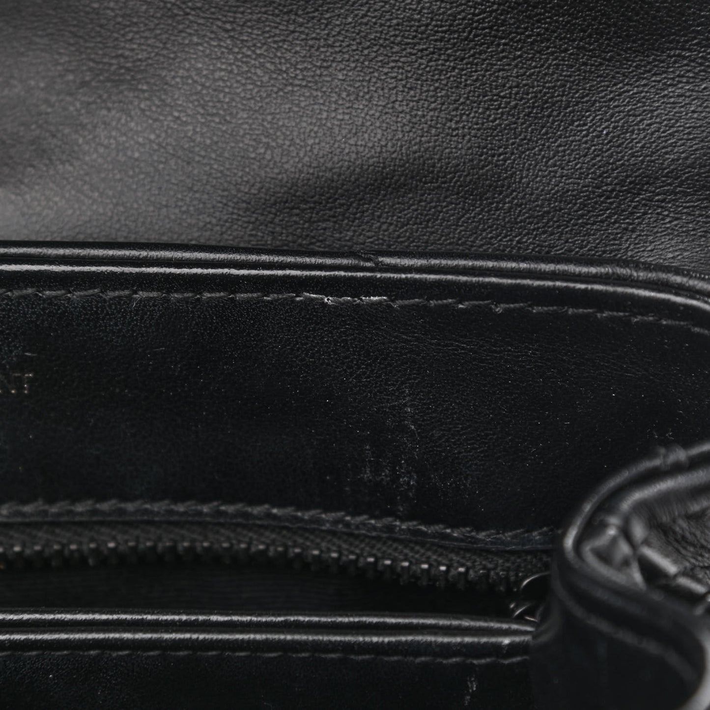 Calfskin Y Quilted Monogram Toy Loulou Crossbody Bag Black