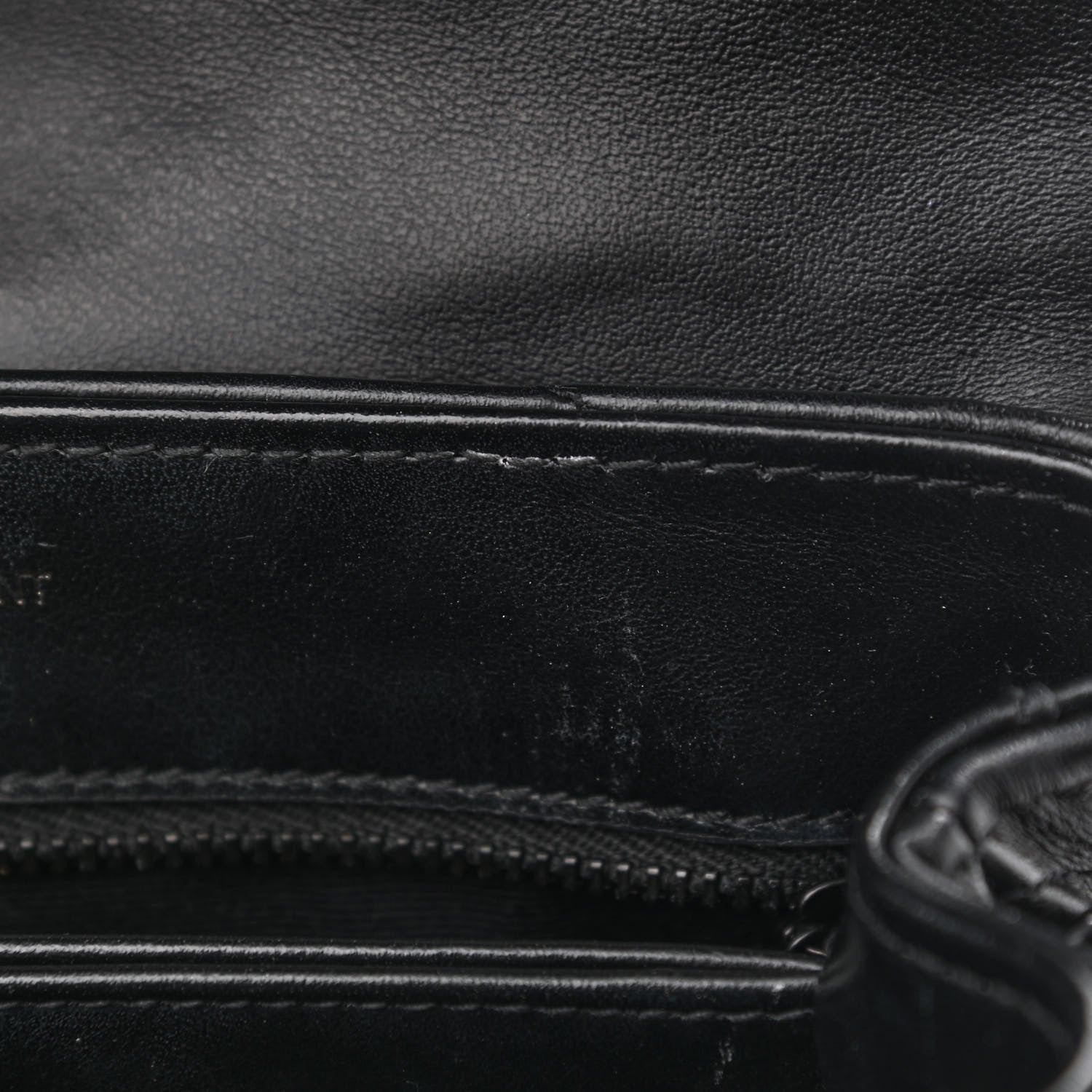 Saint Laurent Calfskin Y Quilted Monogram Toy Loulou Crossbody Bag Black 12 of 13