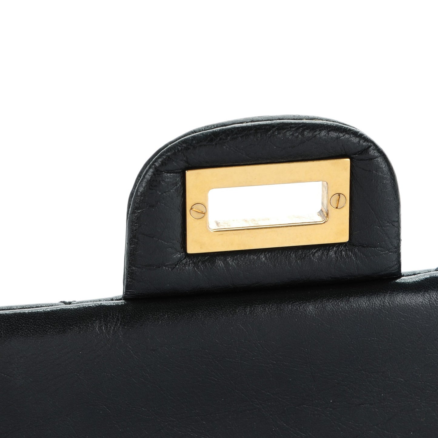 Aged Calfskin Quilted 2.55 Reissue 226 Flap Black