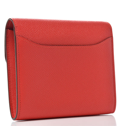 Hermes Epsom Constance Short Wallet Rouge Tomate 3 of 6