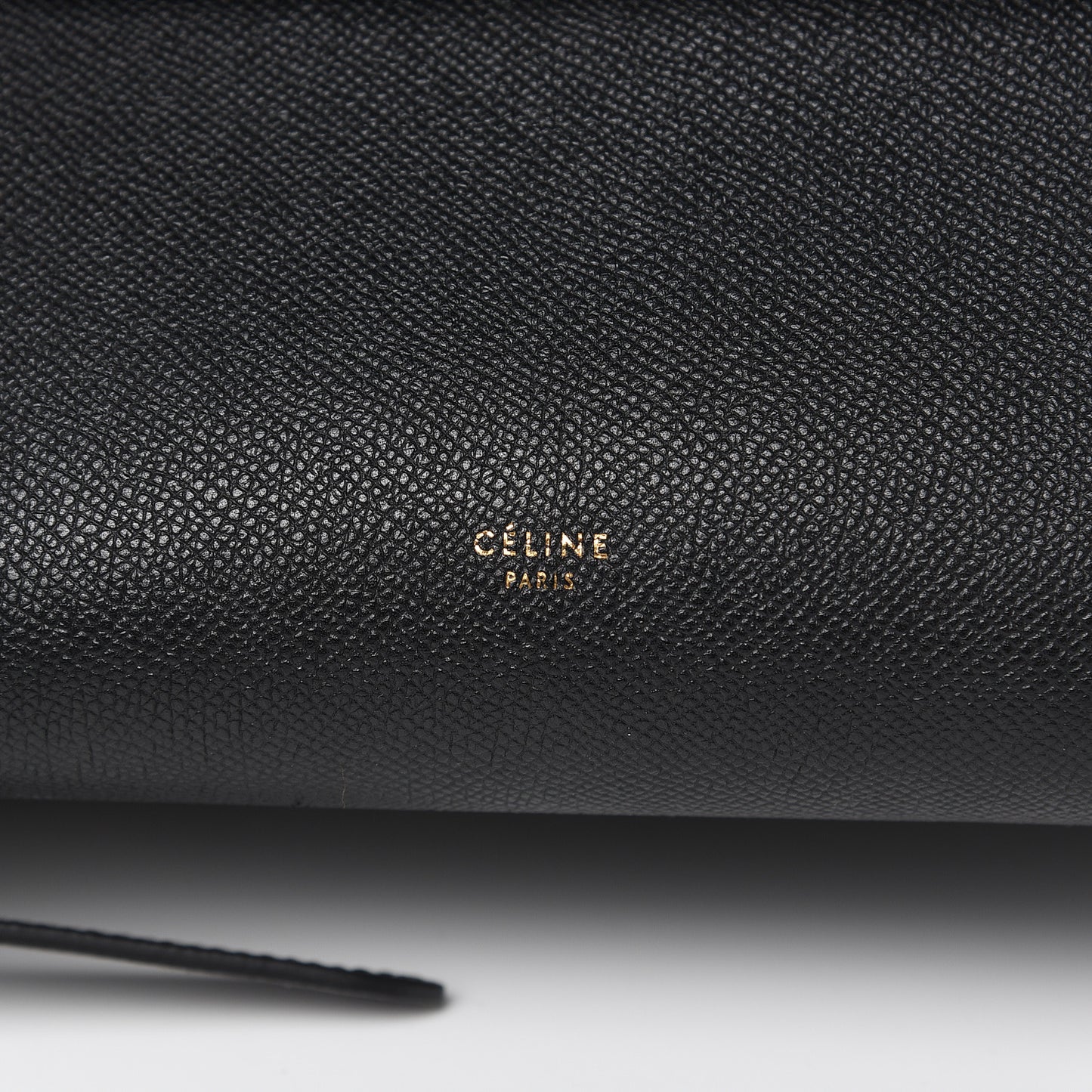 Grained Calfskin Micro Belt Bag Black